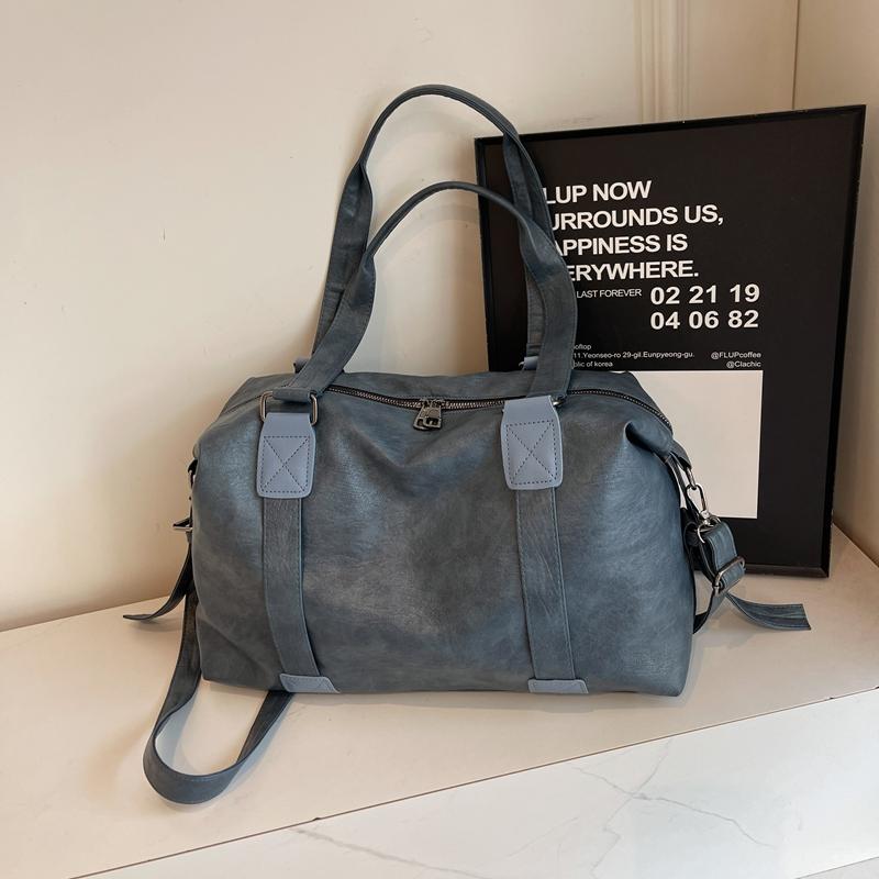 

Oversized Women Duffel Bags Soft PU Leather Large Capacity Black Shoulder Crossbody Bags For Travelling Shopping Luxury Handbags 44x28x15cm