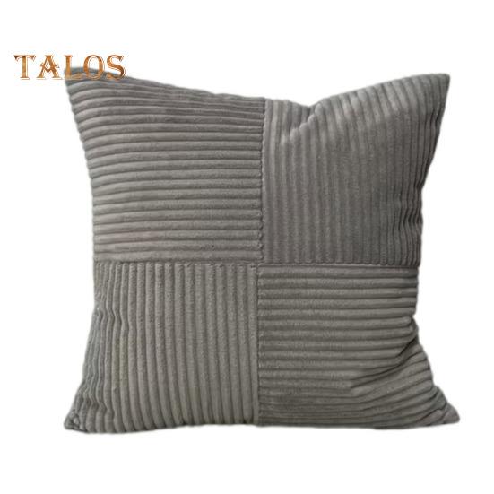 

Наволочка для подушки с полосатым узором, контрастного цвета, с застежкой-молнией, 45*45 см, наволочка для подушки для спальни, гостиной, дивана, новогодней вечеринки