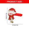 Festive Santa And Bells Door Handle Sleeves Durable Cloth Christmas Photo Props