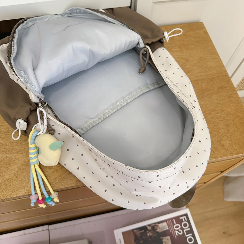 Student Color Block Schoolbag Women's Large Capacity Backpack