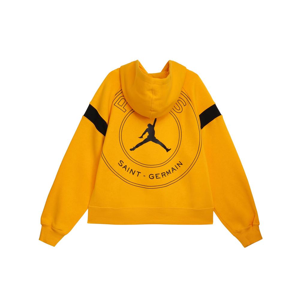 Jordan Paris Saint-Germain Solid Logo Print Hoodie Women Tops Yellow DV2836-705