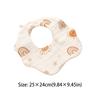 Soft Cotton Baby Bib 6 Layer Feeding Bib Adjustable Kids Saliva Towel  Newborn