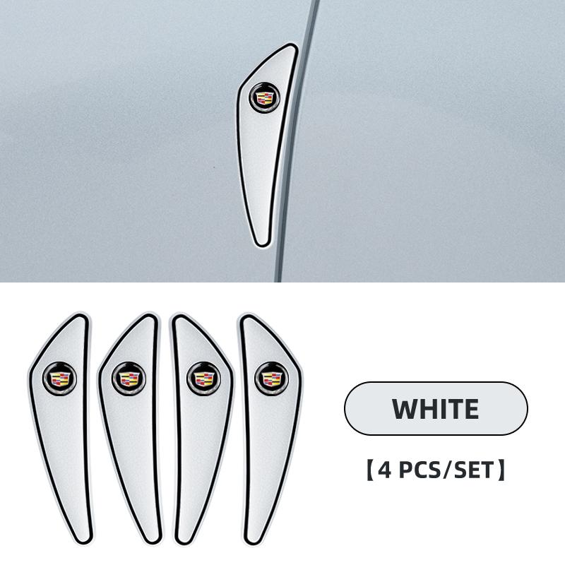 4pcs Car Door Bumper Strip Protection Strip For Cadillac Emblem ESCALADE ATS BLS CT4 CT6 SRX STS XT4 XT5 SLR XT6 XTS Accessories