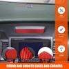 Red Carbon Fiber Dashboard Slot Mat Trim Sticker For Nissan Frontier 2024-2025