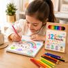 Colored Pencil Set for Kids, 12 Bright Colors, Smooth Coloring, Supplies for School and Home