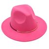 Top Hat Wool Felt Hat Men'S And Women'S Wool Hat Jazz Hat Flat Edge Sun Hat Tide