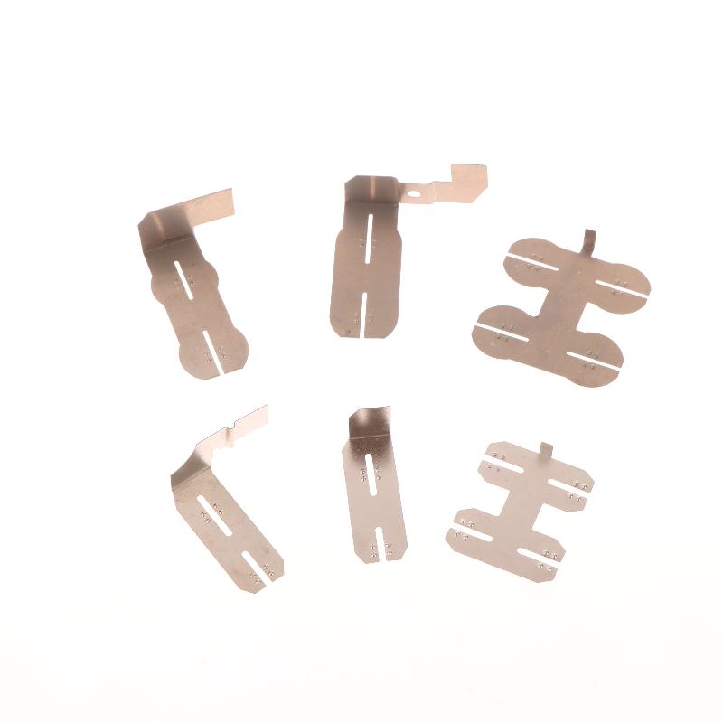 1 Sett Elektrisk Verktøy DIY Tilbehør For 18V 18650 21700 Litiumbatteri Nikkelplate Battericellekontakt