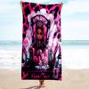 1PC Custom Name Queen Power Throne Beach Towel Highly Absorbent And Sand-Resistant Towel for Swimming, Pool, Yoga, And Travel Lightweight