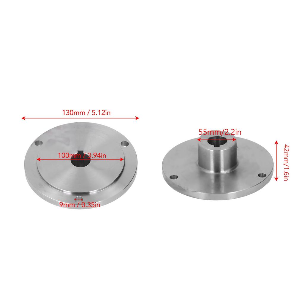 Lathe Faceplate High Manganese Steel 3 Hole 130mm Accessory for K11‑130  ‑130  2‑130