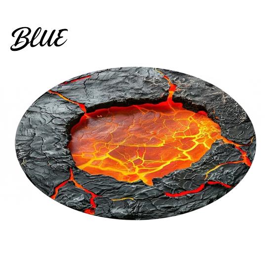Hand Washable Floor Machine Bedroom Rug Realistic 3D Hole Mat Round Optical Illusion Non-Slip Area