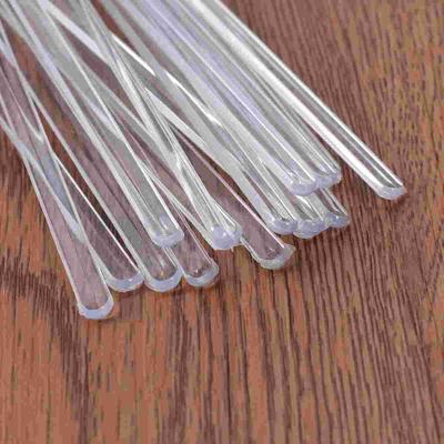 100Pcs Transparent Cocktail Drink Bar Muddler Round Head Plastic Stirring Mixing Sticks Ladle Stirrer Swizzle Stick