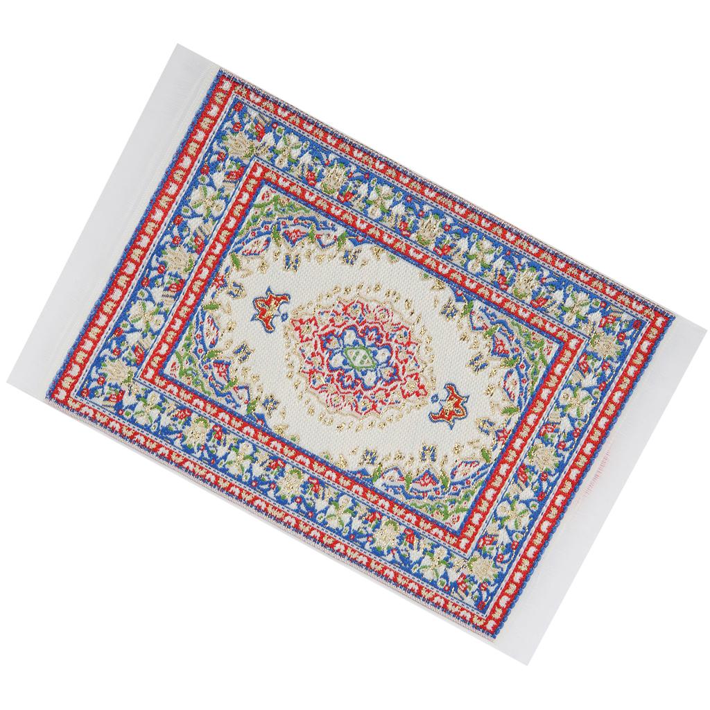 1:12 Puppenhaus Mini Teppich Tragbarer Miniatur Webteppich Dekoration Kinder Geschenk Zubehör