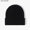 Disponibile Cappello a cuffia doppio ispessito caldo autunno e inverno cappello lavorato a maglia da donna semplice da uomo