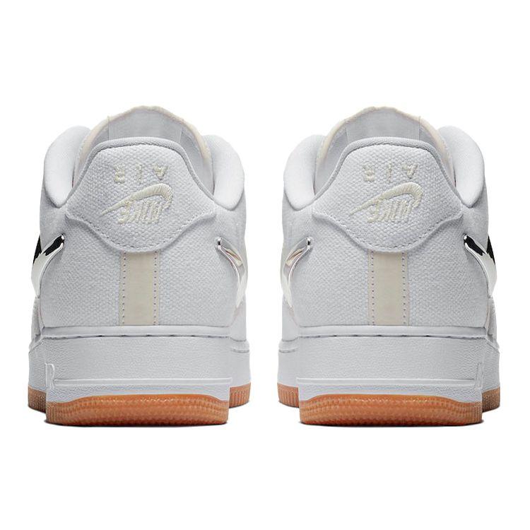 Travis Scott X Nike Air Force 1 Travis Scott Unisex Sneakers White White-White AQ4211-100