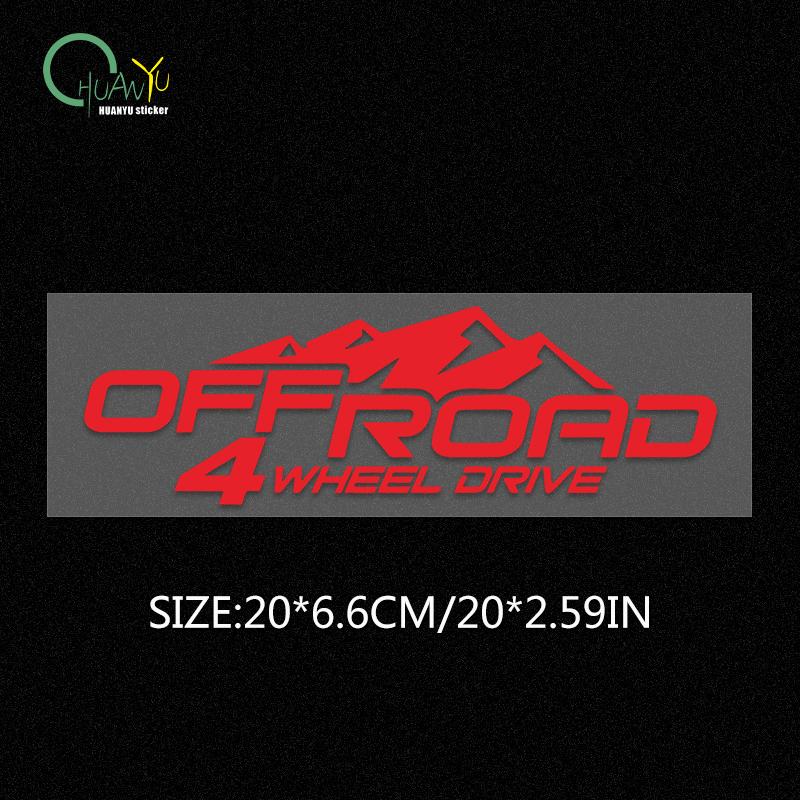 4X4 off-road car four-wheel drive reflective decoration car sticker body decal modification waterproof sticker
