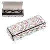Shiny Rhinestone-inlay Glasses Case Leather Sunglasses Protective Case  for Gifts