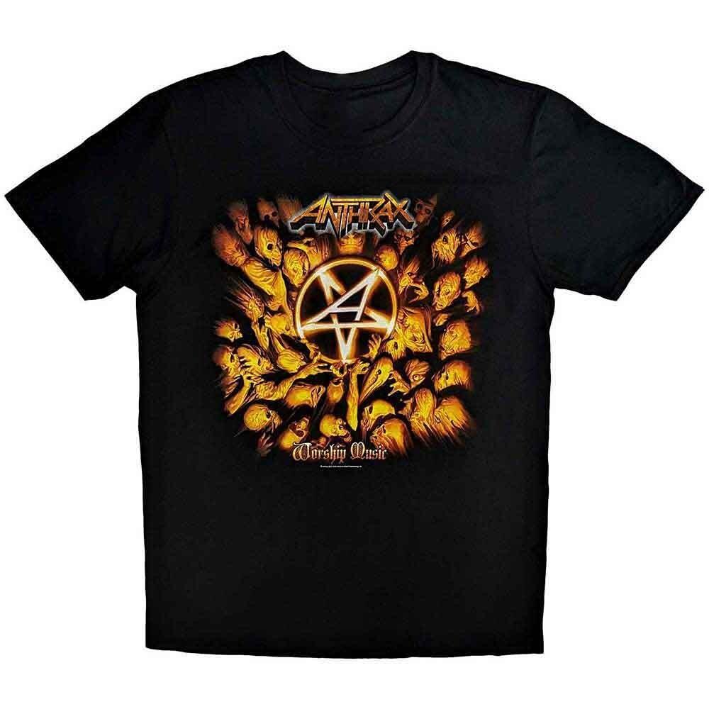 New Anthrax Unisex T Shirt Mens Womens Tees Top Worship  Black unisex shirt A482 XL
