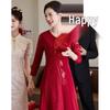Past Elegant Mother of the Bride Lace A-Line Dress