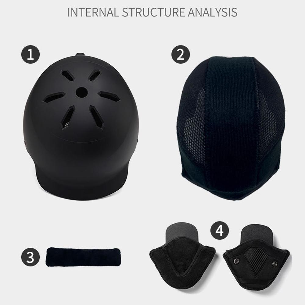 Winter Warm Cycle Helmets Adjustable Motorcycle Electric Bike Safety Cap Men Women Outdoor Ski Snowboard Bicycle Helmets