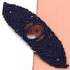 Bracelet Macrame Mahogany Obsidian Jewelry Thread 7-9'' Adjustable Fashion