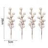 4-20PCS Artificial Holly Berry Stem Christmas White Berries Branches DIY Xmas Tree Ornament Wedding Home Party Fake Flower Decor