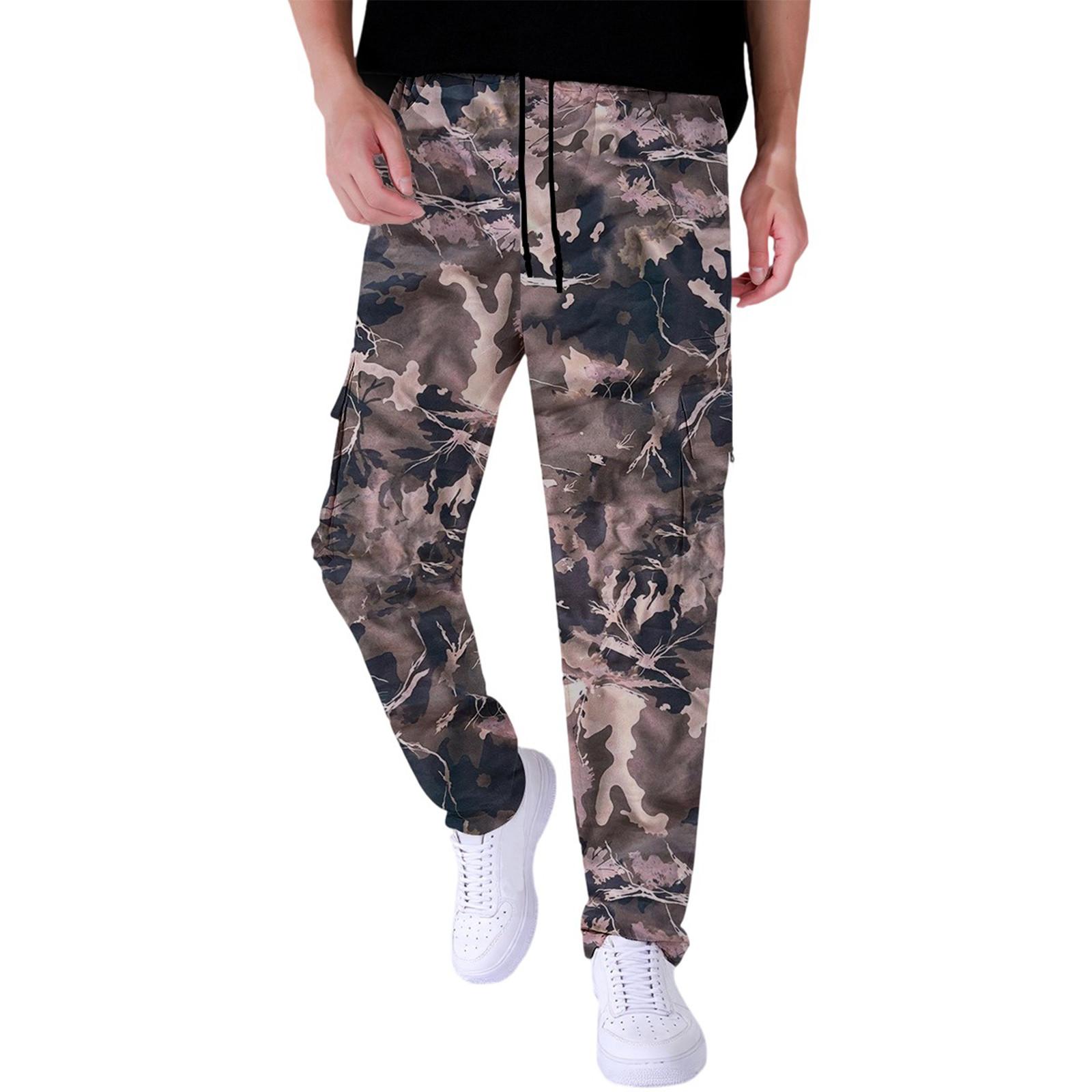 

Мужские комбинезоны, повседневные брюки с несколькими карманами и завязками, походные брюки S