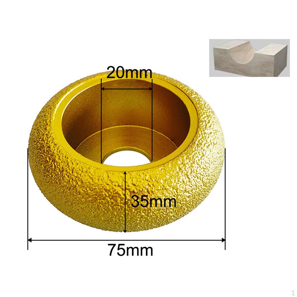 Vinkelslipehjul Kantprofilslipeskive romersk søyle, Heavy Duty sliping for