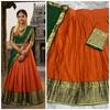 South Indian Style Ethnic Lehenga Choli Set Bollywood Women Lehenga Dupatta Set