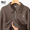 Baleno Men's Waffle Knit Polo Sweatshirt