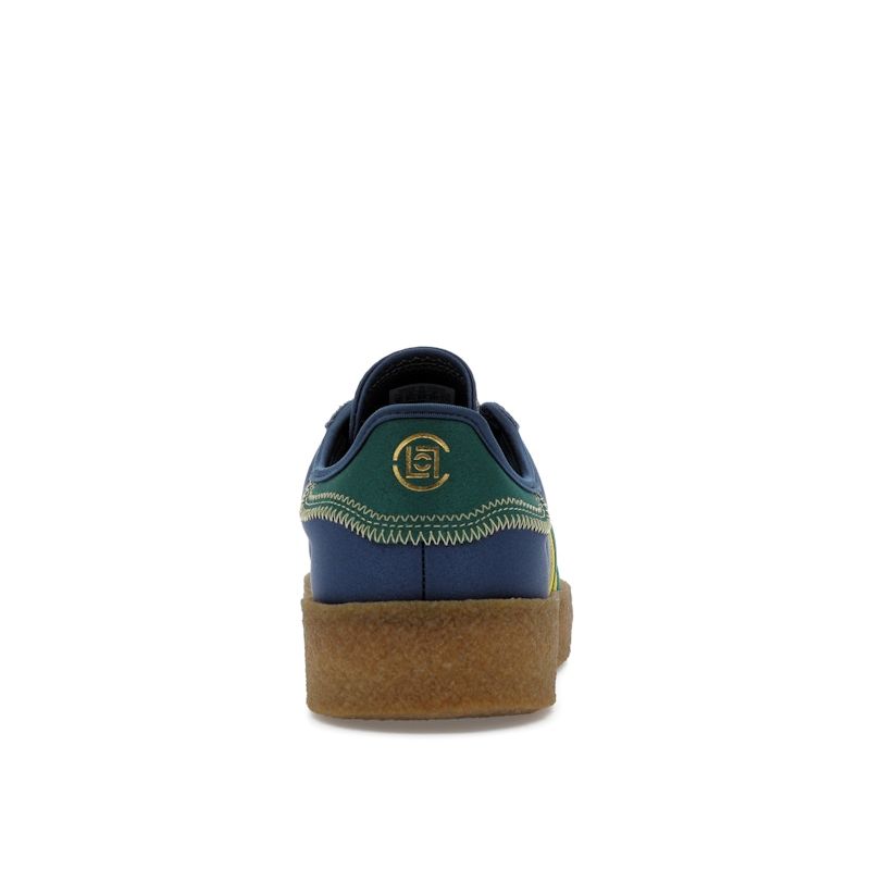 CLOT X Adidas Gazelle Crepe Sole Pack - Night Marine Unisex Sneakers Blue Collegiate-Green Hazy-Yellow JR5408