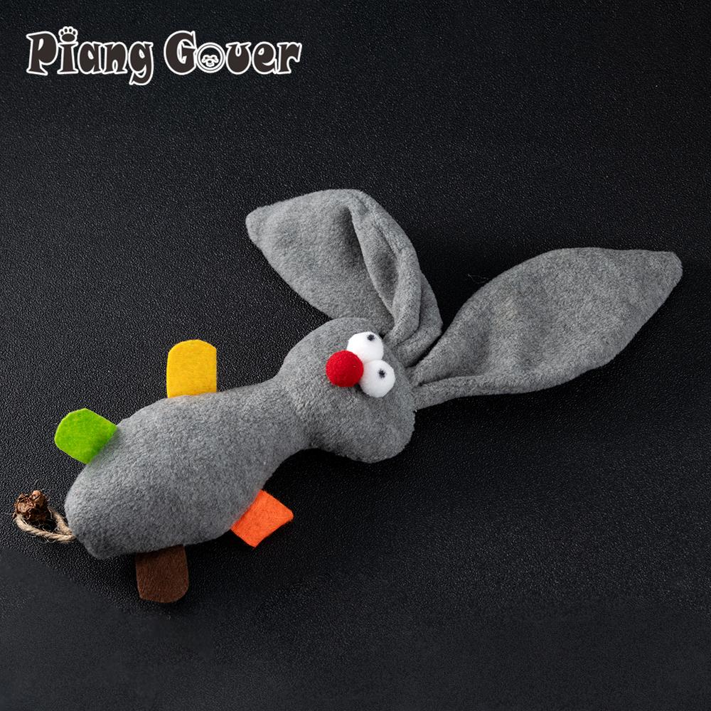 Grey Rabbit Cat Mint Cat Toy Simulation Interactive Plush Pet Toy