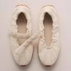 Spot Pearl Mary Jane Sneakers Functional Platform Leather Casual Velcro Inner Height Increasing Ballet Training Shoes