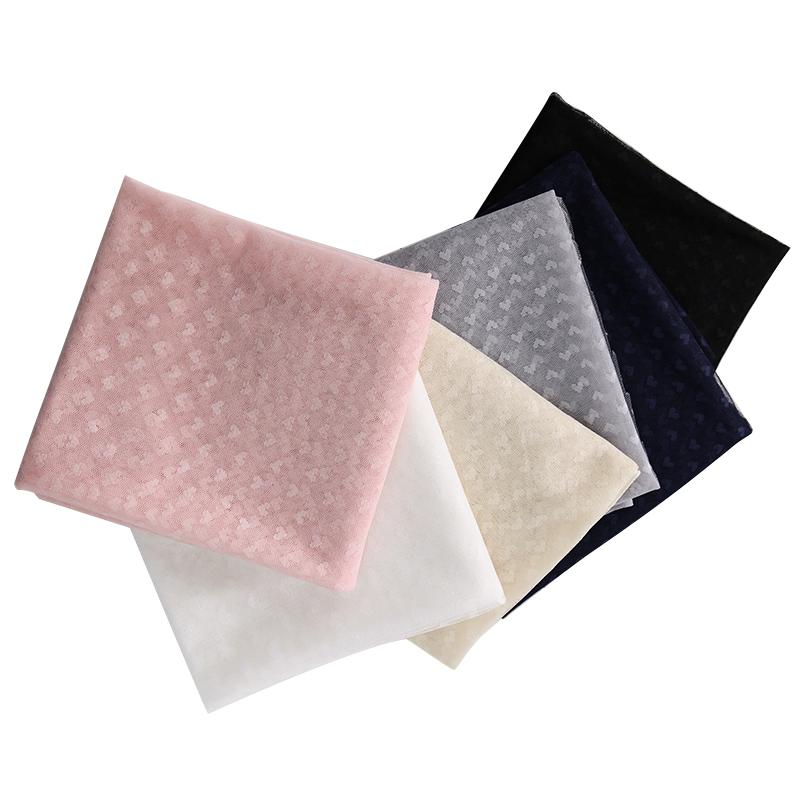 160x90cm Herzförmiger Weicher Tüll Mesh Stoff Für Kinder Prinzessinnenkleid Vorhang Zubehör DIY Nähen Rockstoff TJ20220