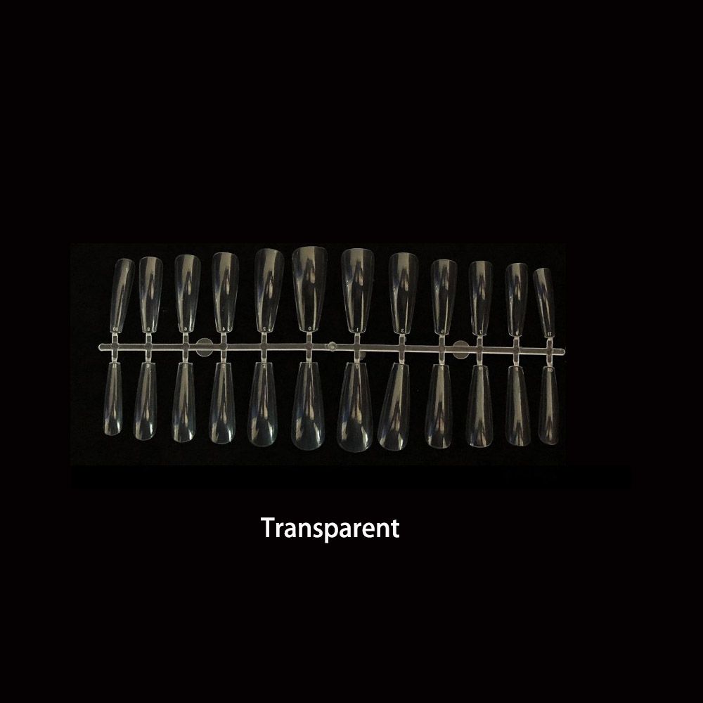 24Pcs/Set Matte Manicure Extension False Nails Nail Tips Coffin Fake Nail Ballerina Nail