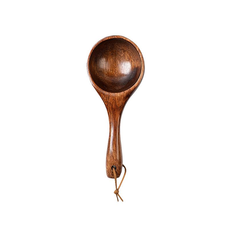 Trockener Reislöffel Praktische Wasserschöpfkelle Japanischer Stil Haushalt Vollholz Langer Griff Reisschaufel Breischaufel Holz Messlöffel
