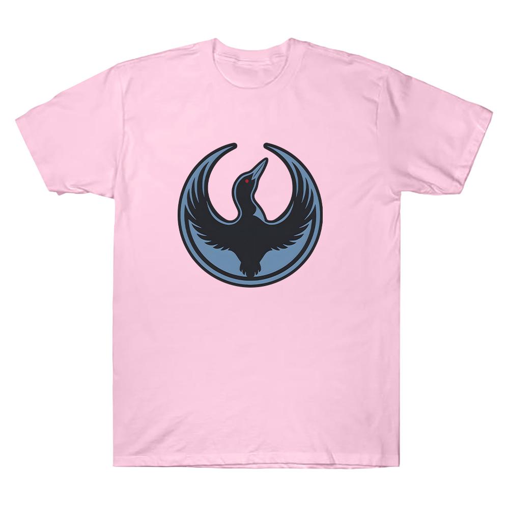 Rebel Loon Logo T Shirts Minnesota Rebel Alliance T-Shirt Crew Neck Combed Cotton Men Tees  Unisex Round Neck Short Sleeve Tops Men womens clothes