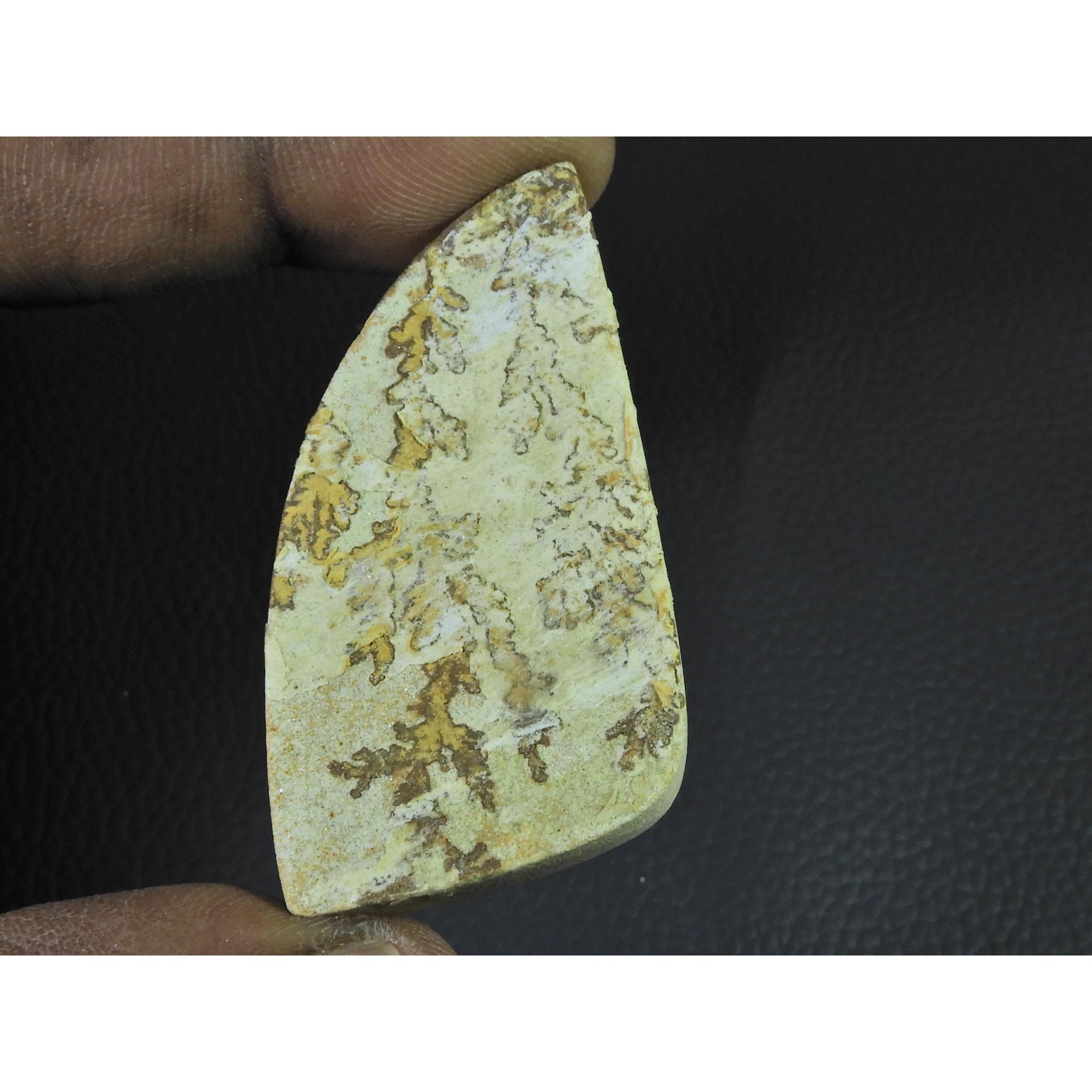 81Cts.Natural Psilomelane Germane Dendrite Fancy Cabochon Loose Gemstone B-286