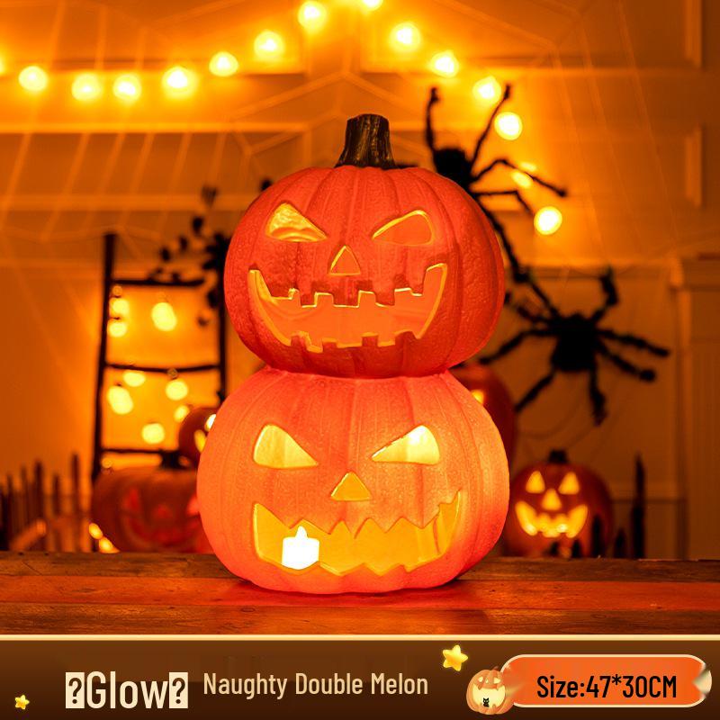 Large Luminous Pumpkin Lantern for Halloween Outdoor Theme Decorations