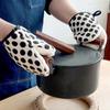 Thickened Cotton-Linen Microwave Oven Mitts: High-Temperature Resistant, Anti-Scald Kitchen Baking and Steaming Mitts