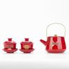 Wedding Tea Set: Complete Cup & Pot Set with Joyful Bowl, Ideal Gift for Newlyweds.