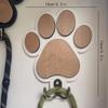 Chic Wooden Paw Print Wall Hook Handcrafted Towel & Clothes Hanger, Polished Finish for Bedroom Bathroom & Home Decor