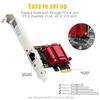2.5Gbps PCI-E na RJ45 Síťová karta Realtek8126 1G/2.5G RJ45 Rozhraní Gigabit Ethernet PCI Express Wlan Adaptér pro PC Win10/11