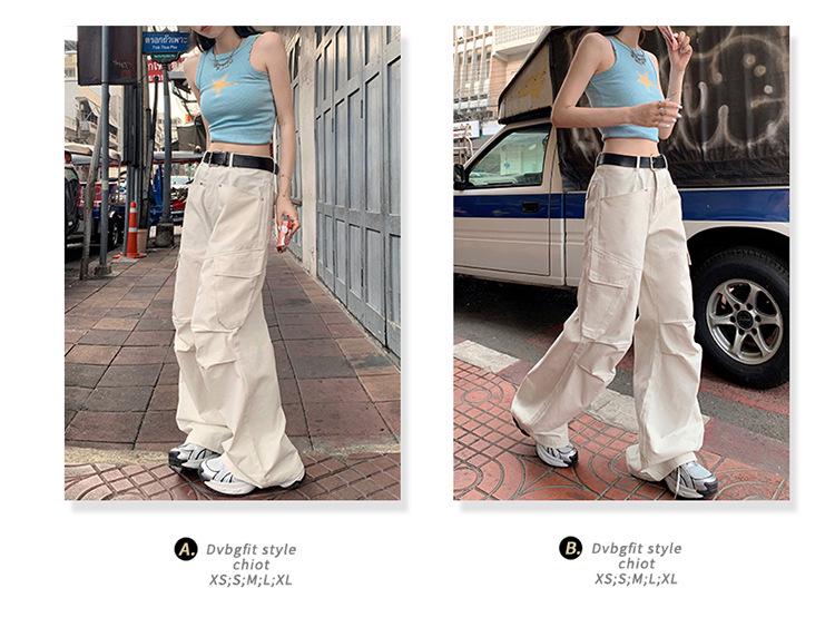 Women's 2024 Summer Wide-Leg High Waist Overalls - Loose, Slim, Straight Casual Pants