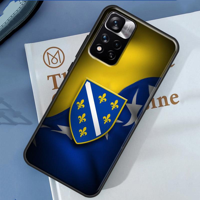 Bosnia and Herzegovina Flag Case For Xiaomi Redmi 14C 13C 10C 12C Redmi Note 13 14 Pro 12 11 9 10 9S 10S 11S 12S Cover Redmi 14C