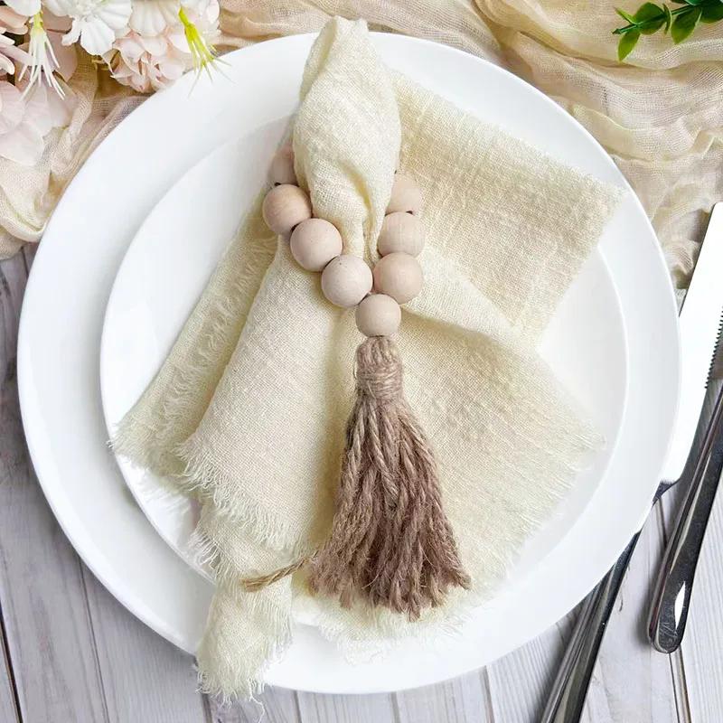 50PCS Wholesale Gauze Cotton Napkin 32x32cm Baby Blue Tea Towel Reusable Wedding Party Christmas Table Decor Burrs Napkins