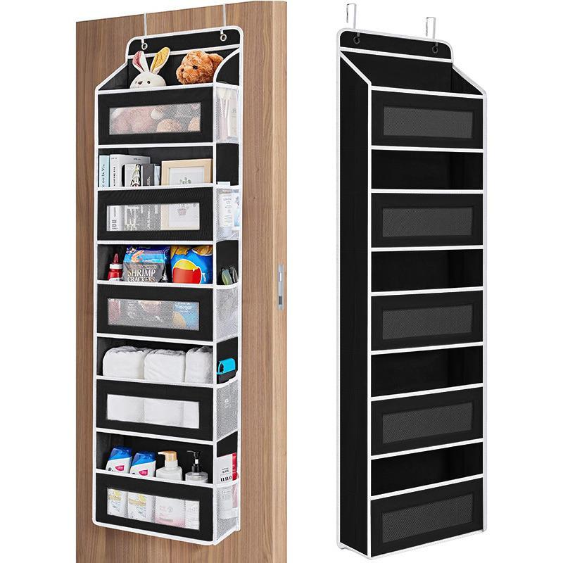 Punch-Free Over-the-Door 5-Layer Hanging Storage Bag for Bedroom and Dorm 