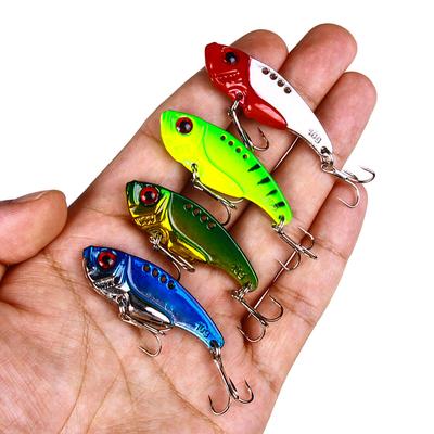 Metal Vib Blade Lure 5.CM-10G-10# Sinking Baits Artificial Bait Spoon Lures For Winter Bass Pike Fishing Tackle