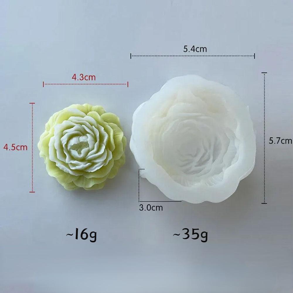 

Новые 3D силиконовые формы для свечей в виде цветка розы и пиона, DIY формы для изготовления цветочных свечей, гипсовых, эпоксидных, мыльных, шоколадных изделий, Подарок на День святого Валентина
