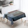 River House Tablecloth Natural Scenery  Anti-Stain Waterproof Rectangular Kitchen Dining Table Home Decor
