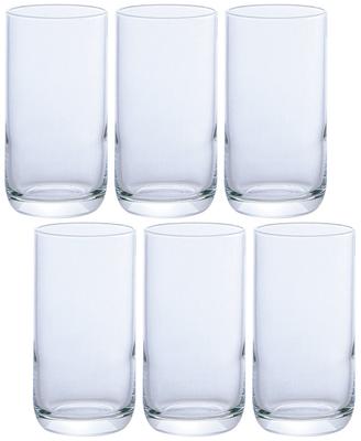 ADERIA Clear Culture 8 250ml Set of 6 Made In Japan Tumbler Collection Bottled Commercial Small Sip Easy To For 8 Oz [Glass B4543] Beer, Sake,